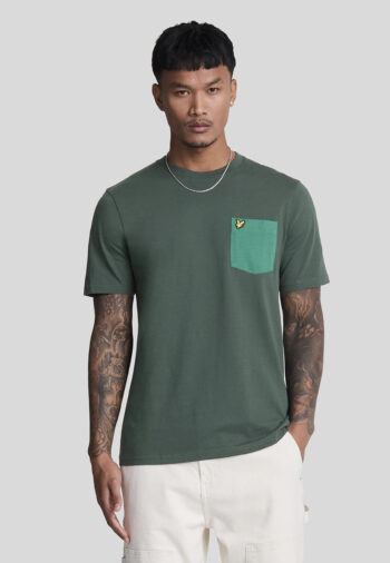 T-Shirt Lyle & Scott Pocket Logo – Vert Sauge