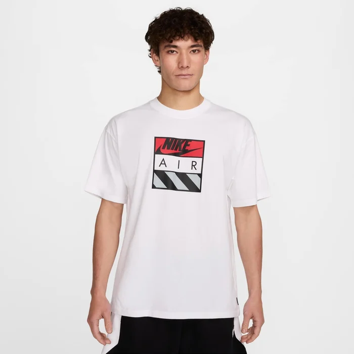 T-Shirt Nike Sportswear Air Box Max90 – Blanc / Rouge / Noir