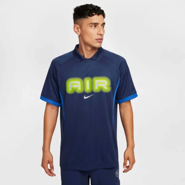 Polo T-Shirt Nike Air Bubble Logo Bleu Marine HM0173-410