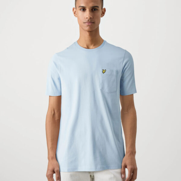 T-Shirt Lyle & Scott Pocket Logo – Bleu Ciel